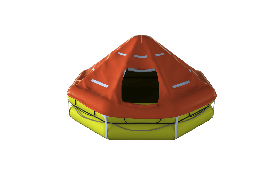 High Angle View of Transparent Inflatable Survival Tent