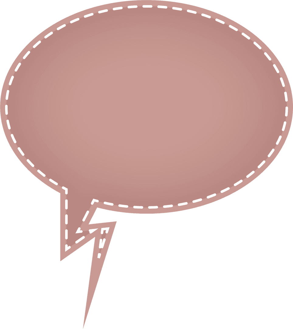 Transparent Speech Bubble Icon for Communication Design