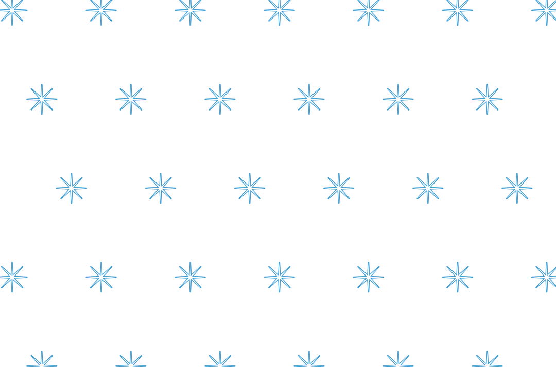 Blue Star Pattern on Transparent Background for Versatile Design Use