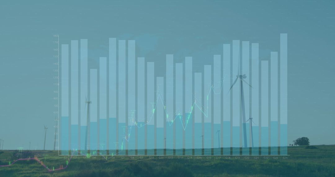 Sustainable Energy Data Analysis with Wind Turbines Overlay