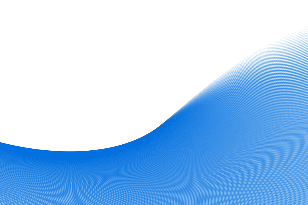 Abstract Blue Wave with Transparent Background