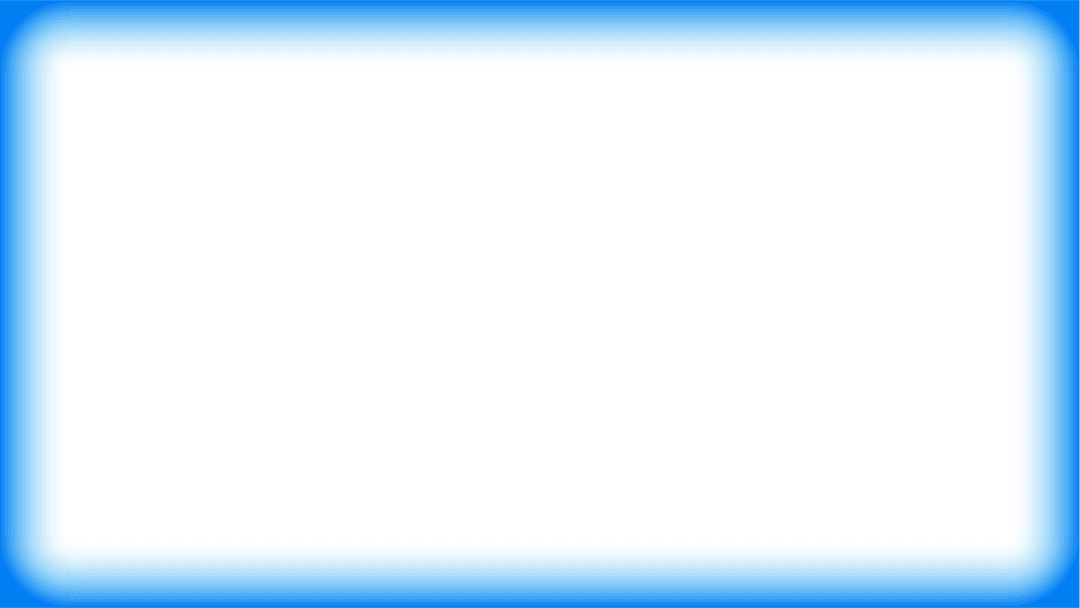 Transparent Canvas with Neon Blue Glowing Rectangle Design