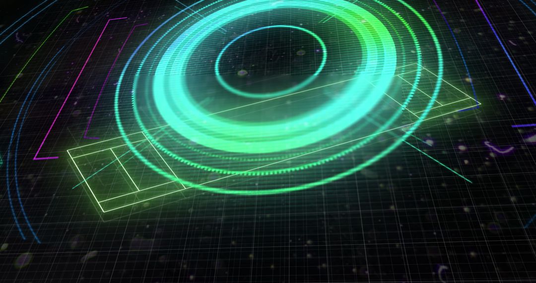 Futuristic Digital Technology Interface Design