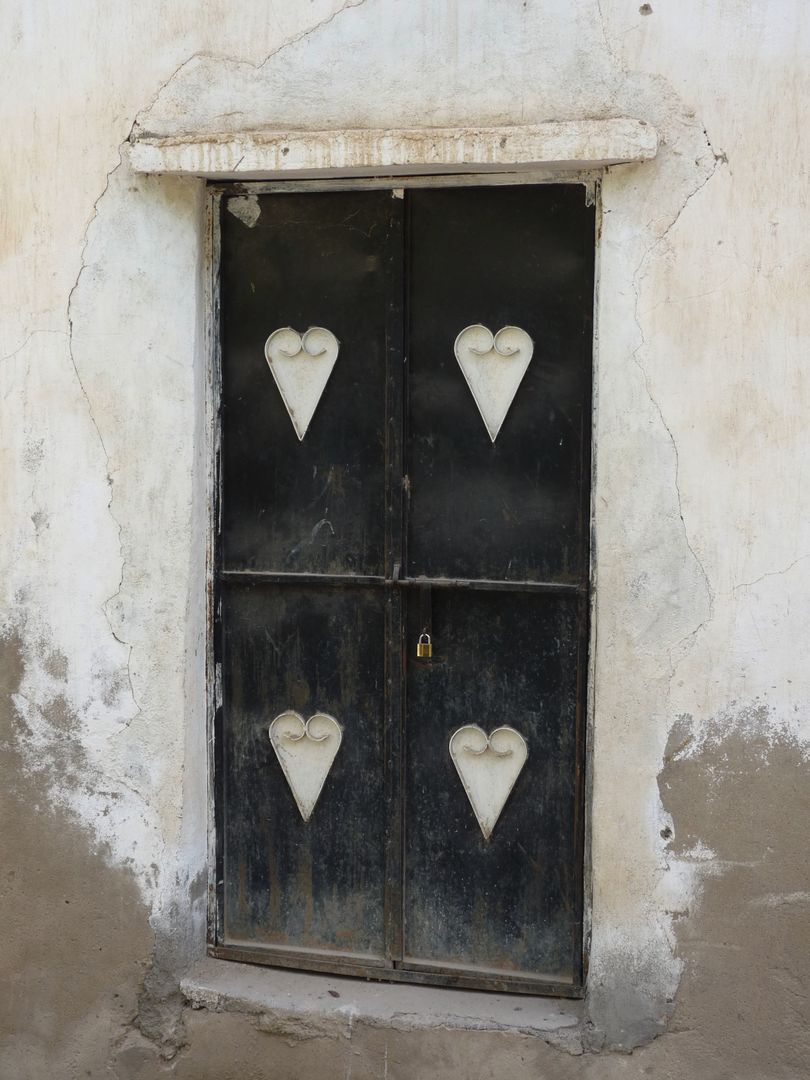 Vintage Rustic Door with Heart-shaped Cutouts - Free Images, Stock Photos and Pictures on Pikwizard.com