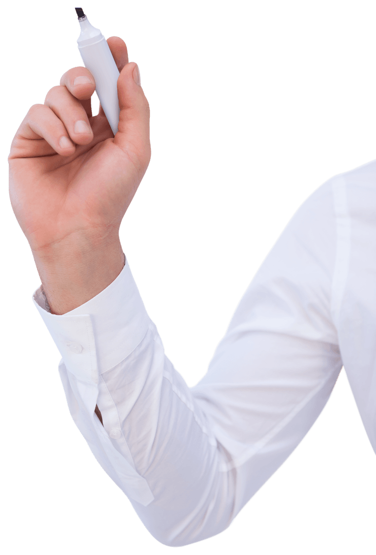 Transparent Hand Holding Marker for Writing