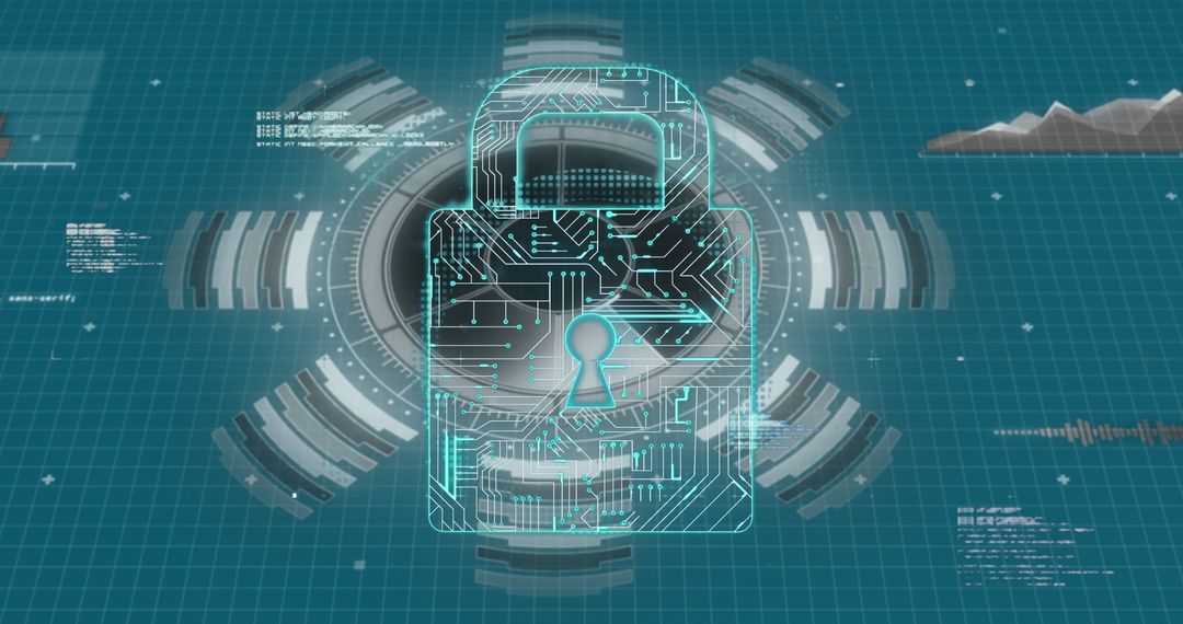 Cyber Security Lock with Digital Grid Interface