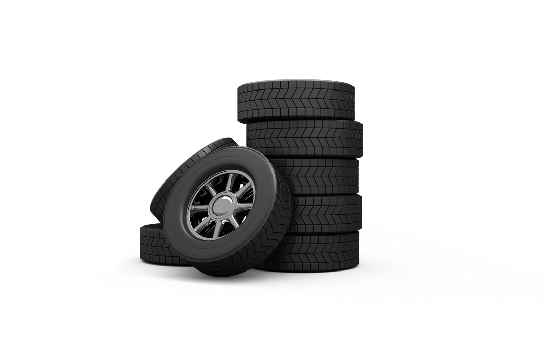 Stack of Black Car Tires Isolated on Transparent Background - Download Free Stock Images Pikwizard.com