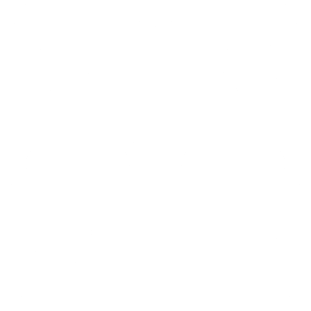 Transparent Pattern of White Star Shapes Isolated