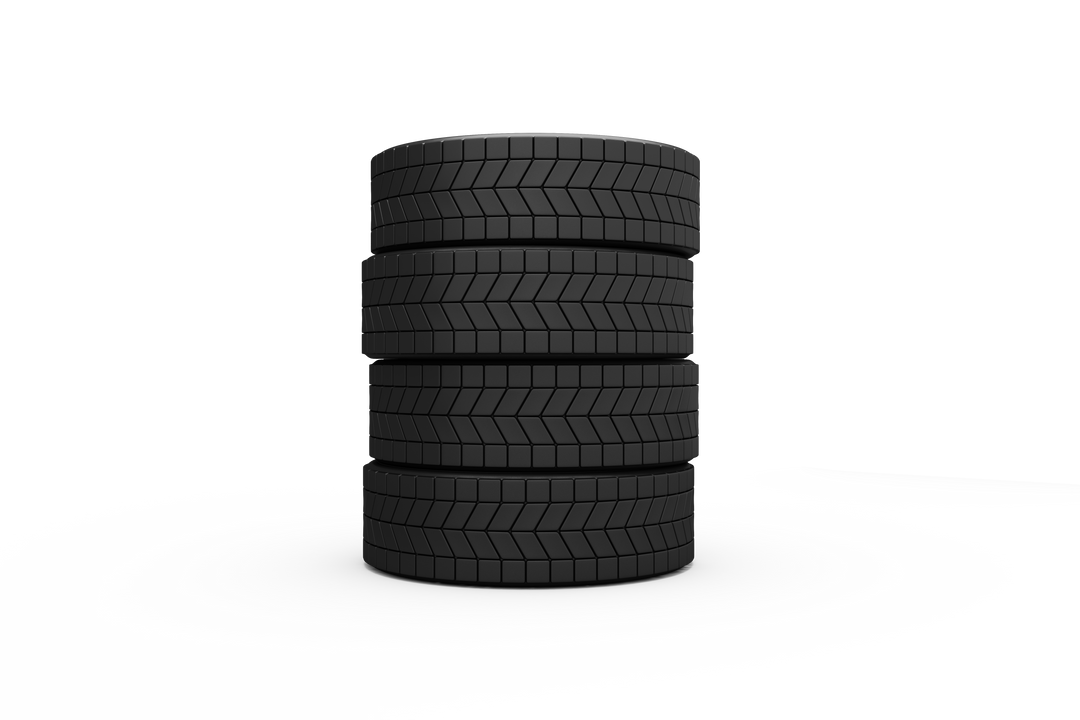 Stack of New Black Tires in Transparent Background for Automotive Use - Download Free Stock Images Pikwizard.com