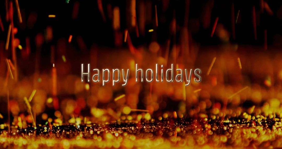 Festive Digital Holiday Celebration with Dynamic Sparkle