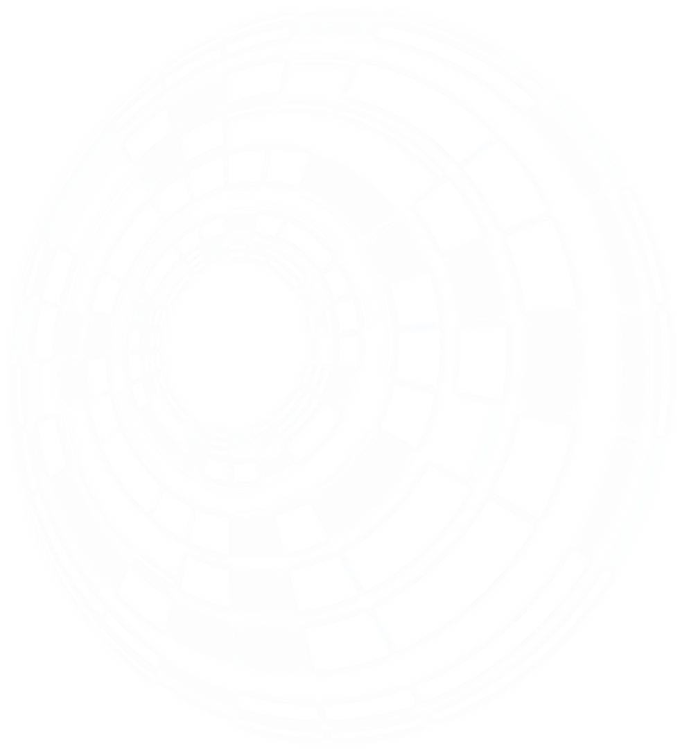 Futuristic Abstract Circles on Transparent Background