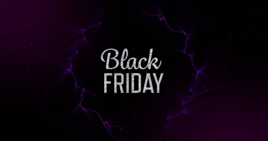 Black Friday Sale Abstract Design with Neon Lightning