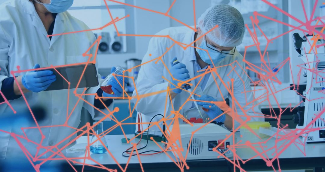 Innovative Scientist Analyzing Data in High-Tech Laboratory