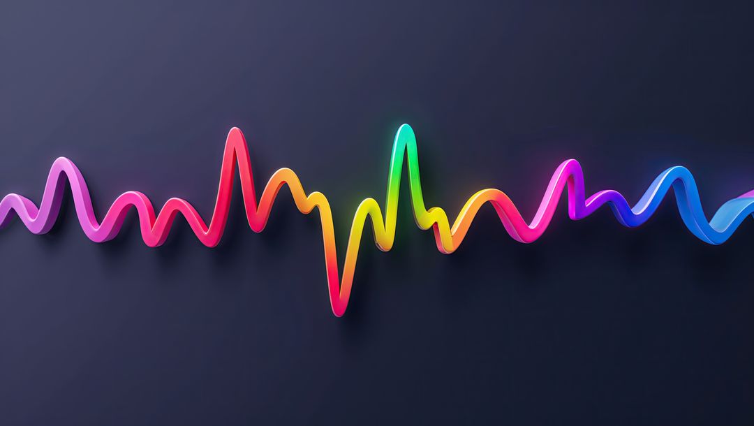 Vibrant Gradient Waveform in Digital Space