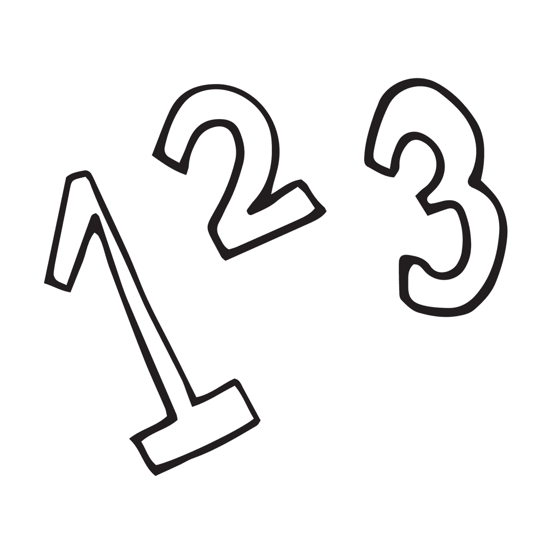 Transparent Numbers 1 2 3 Illustration Vector Design