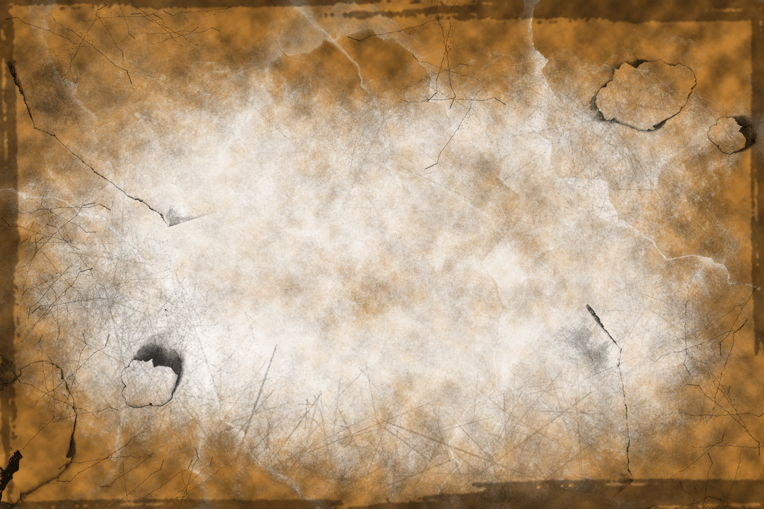 Grungy Abstract Shape Texture on Transparent Background