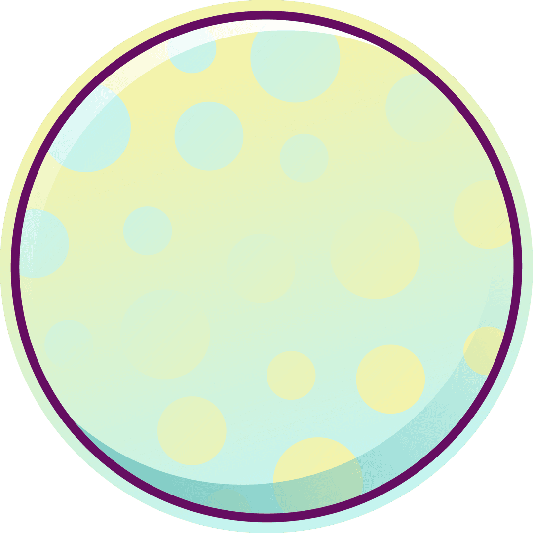 Transparent Pastel Polka-Dot Circle with Magenta Accent