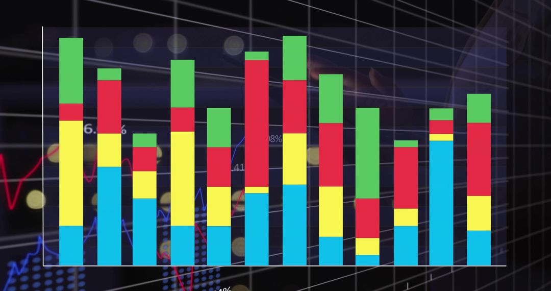 Interactive Dashboard Featuring Stacked Bar and Line Graphs