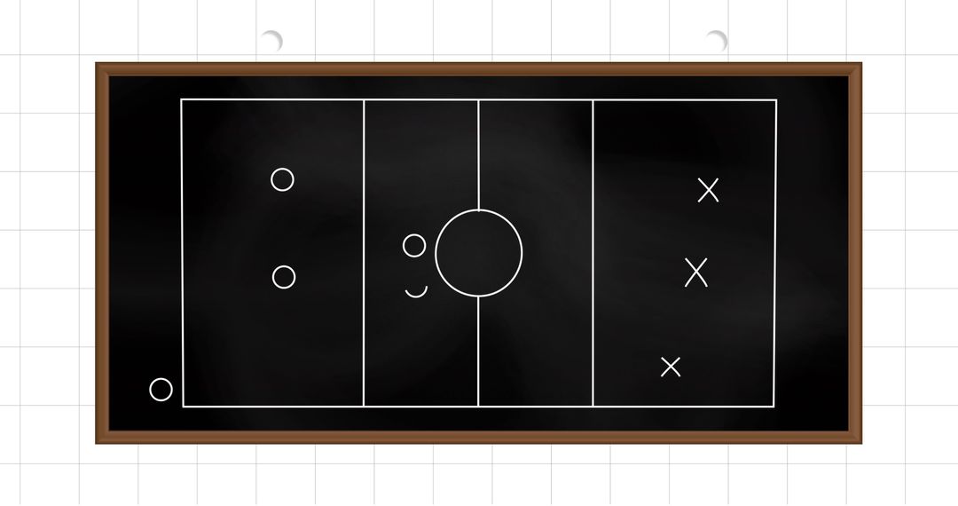 Football Game Strategy Chalkboard Analytics Concept