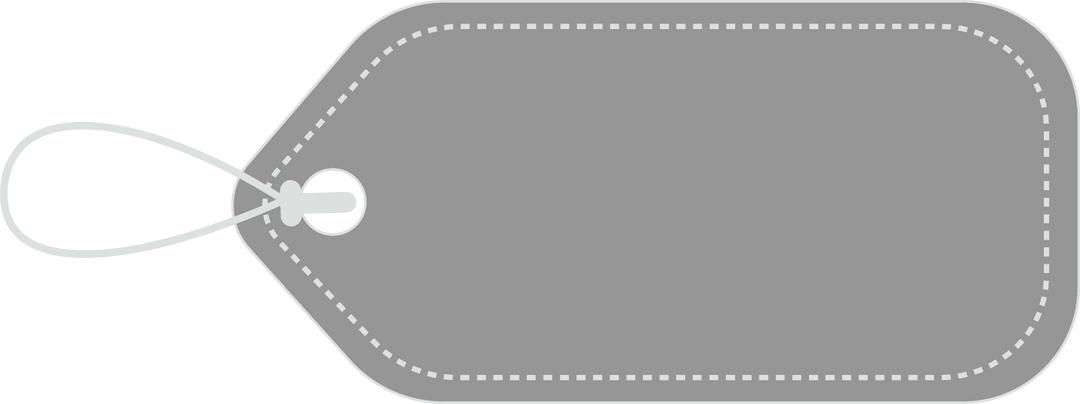Transparent Grey Label Illustration with Copy Space