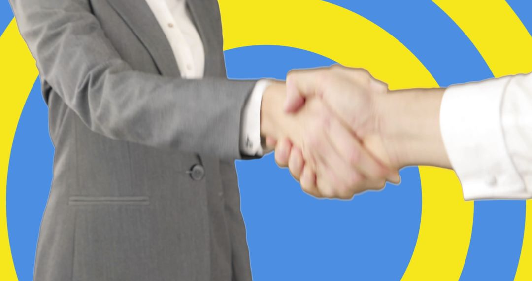 Business Handshake Symbolizing International Unity