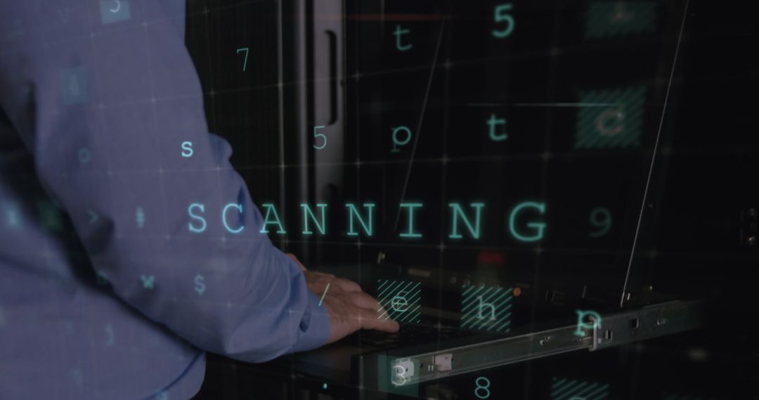 Cybersecurity Technician Monitoring Data Vulnerabilities