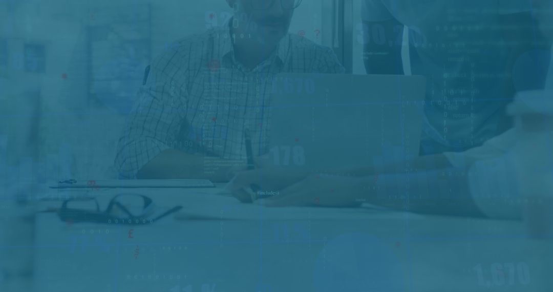 Collaborative Business Meeting with Data Overlay