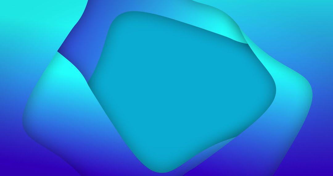 Abstract Blue Gradient Wave Pattern Digital Art