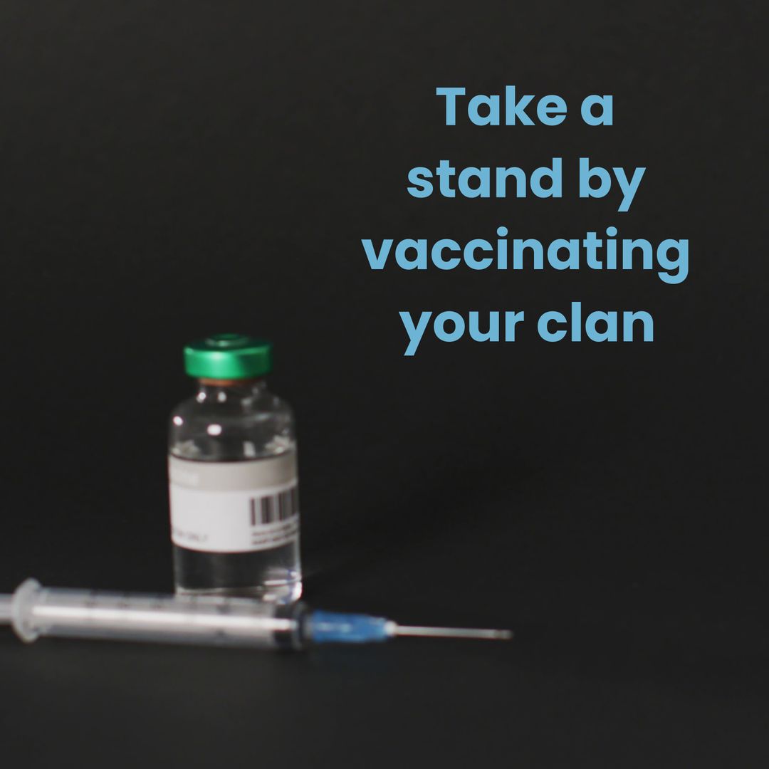 Take a stand by vaccinating your clan message with vaccine and syringe - Download Free Stock Templates Pikwizard.com