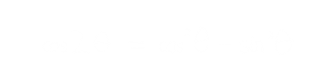 Mathematical Trigonometric Formula on White Background