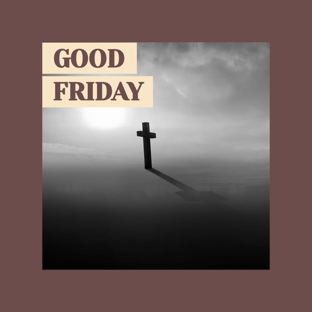 Good Friday Cross Symbolism in Spiritual Atmosphere