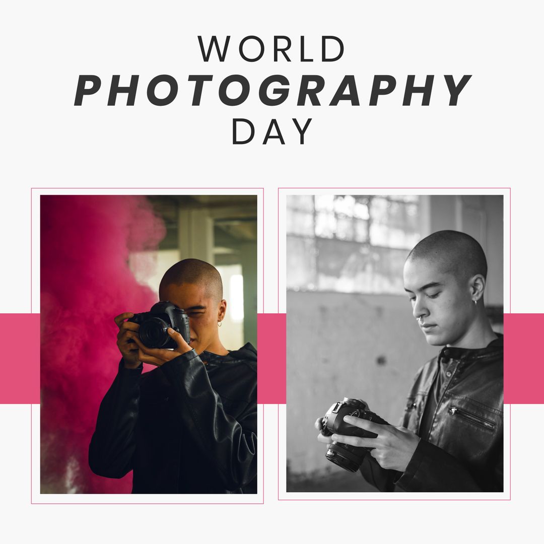 World Photography Day Celebration with Smoke Effects