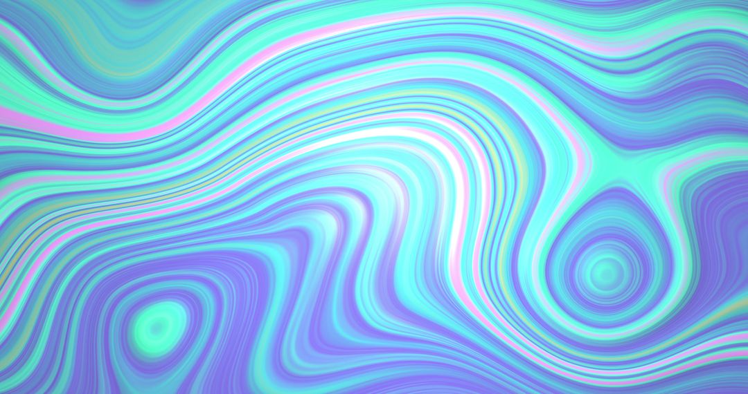 Seamless Loop of Abstract Blue and Green Liquid Waves