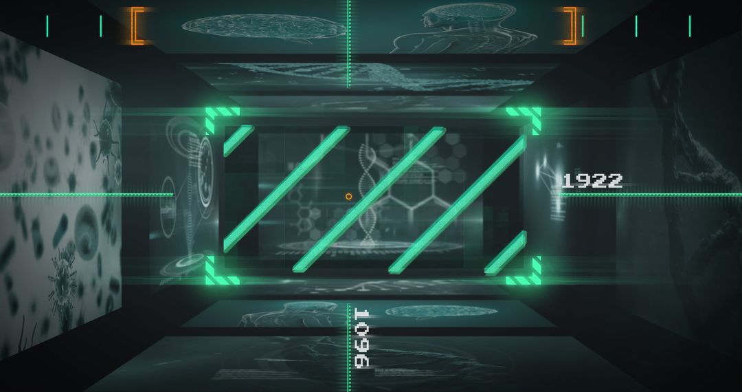 Futuristic Data Projection with Holographic Elements in Virtual Lab