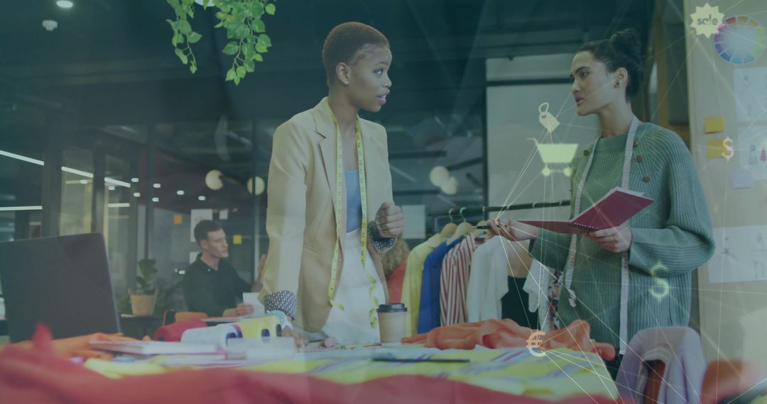 Diverse Colleagues Collaborating in Modern Office on Project Strategies