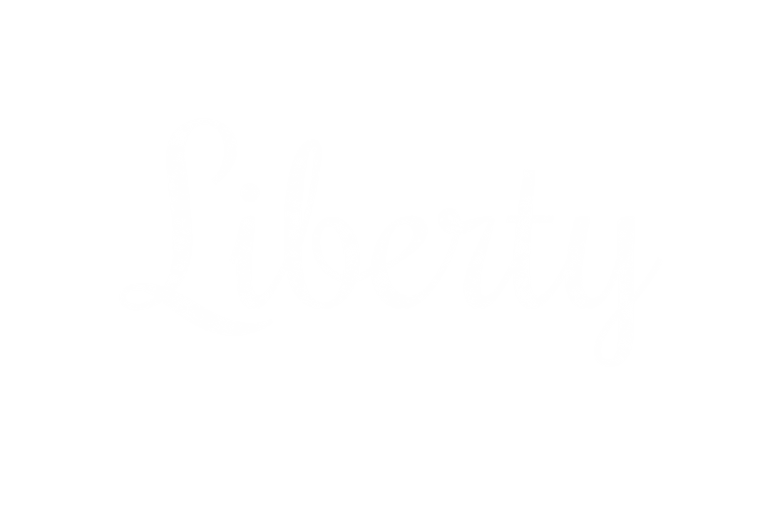 Stylized Liberty Text on Transparent Background