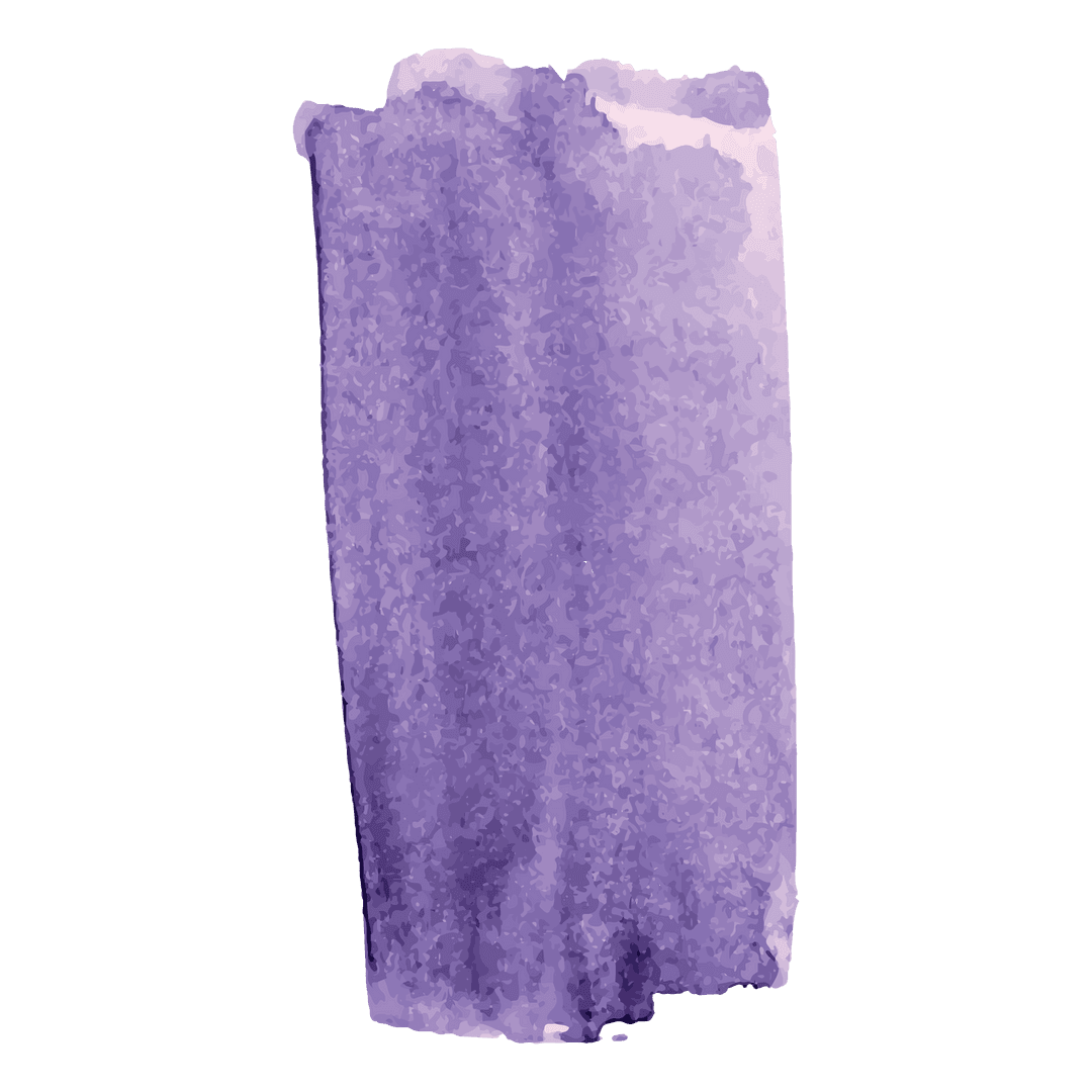 Purple Watercolor Brushstroke Transparent Isolated Ink