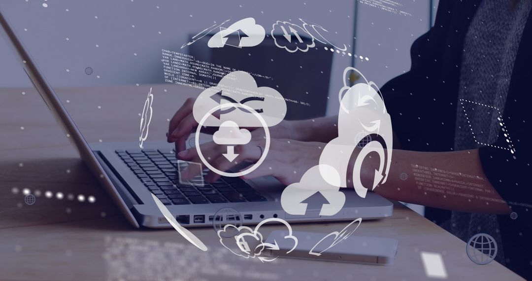 Digital Workspace and Cloud Computing Concept