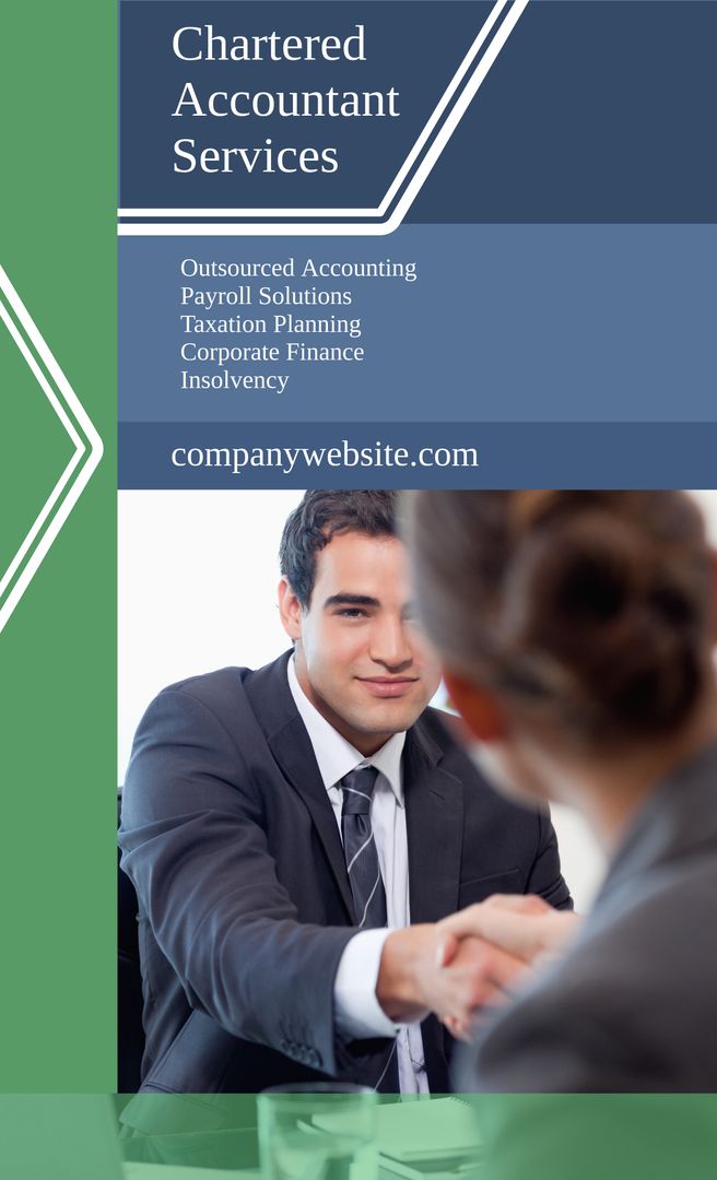 Professional Chartered Accountant Services Advertisement Banner - Download Free Stock Templates Pikwizard.com