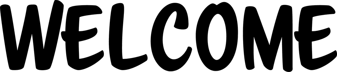 Elegant Welcome Typography with Abstract Design in Transparent Style