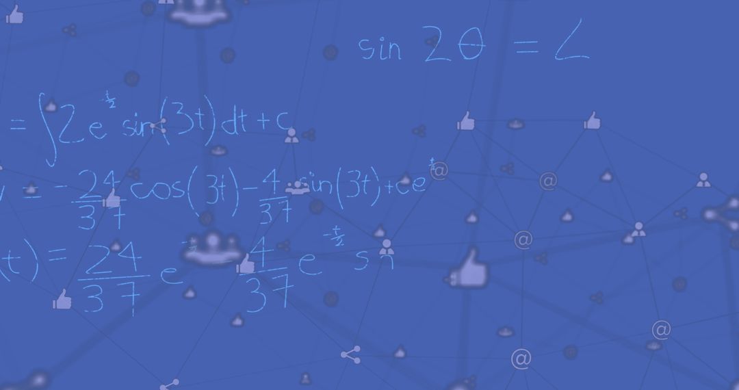 Digital Network Interconnected with Mathematical Formulas