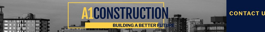 A1 Construction Company Banner with Cityscape Background - Download Free Stock Templates Pikwizard.com