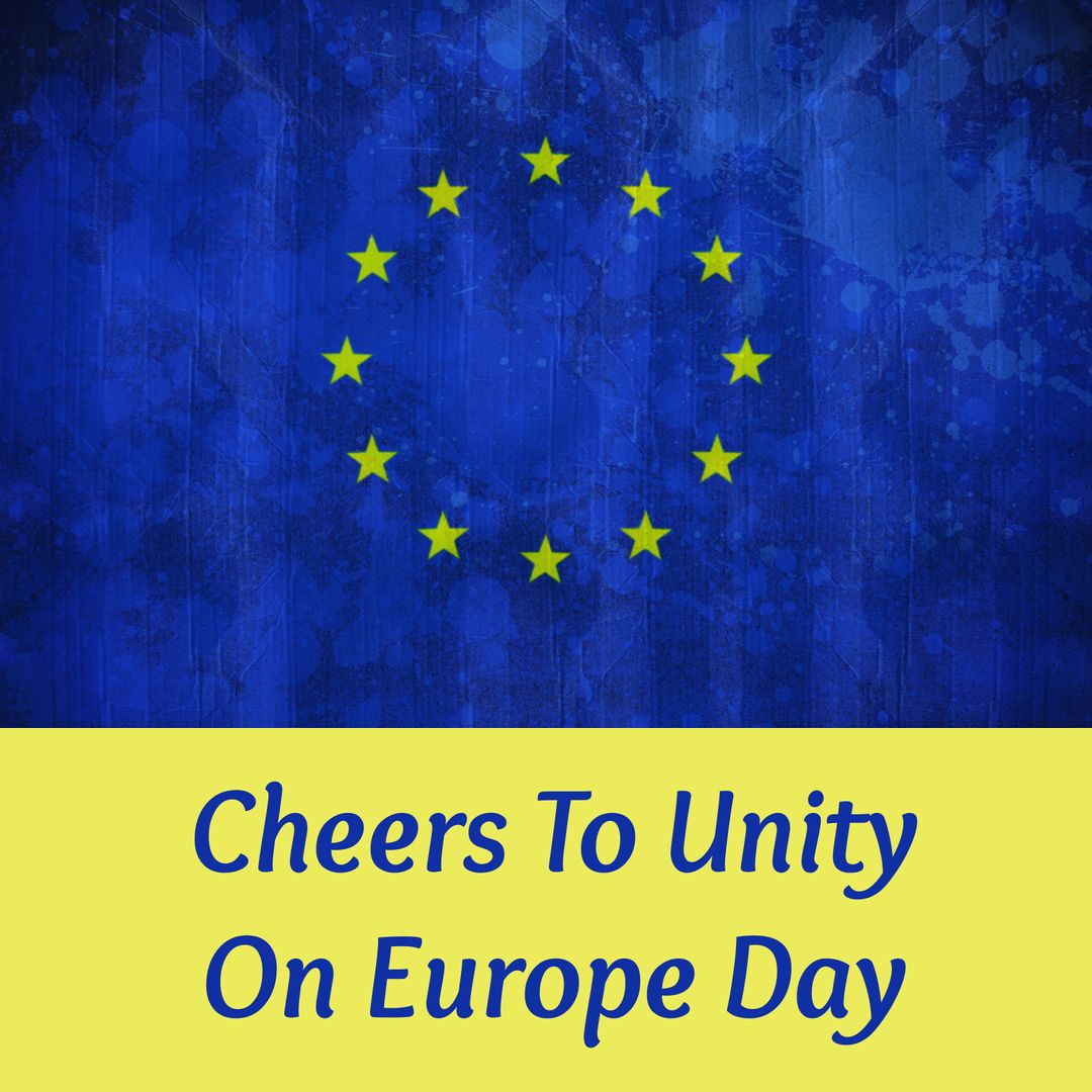Celebrating Unity on Europe Day with European Union Flag