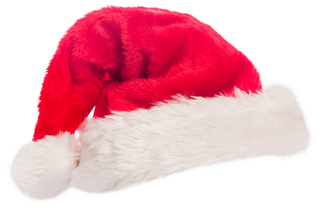 Transparent Santa Hat with Soft Fur Trim