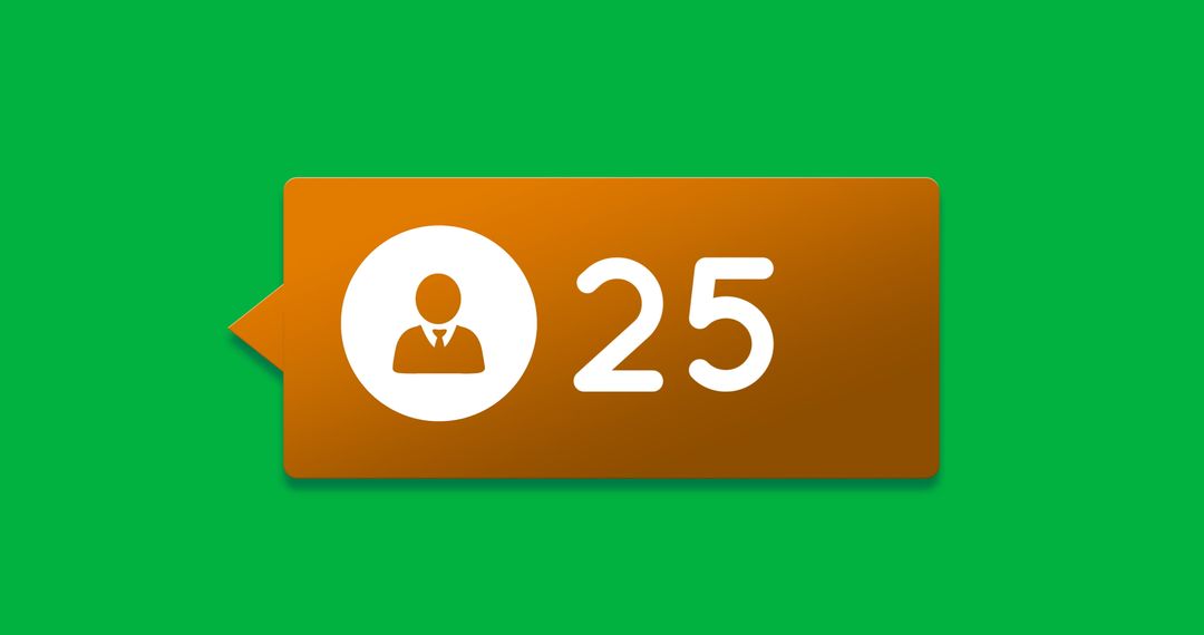 User Activity Notification Visual with Person Icon