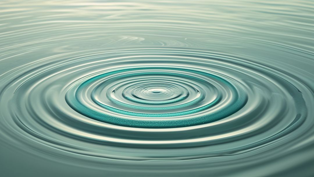 Serene Turquoise Water Ripples Reflecting Light