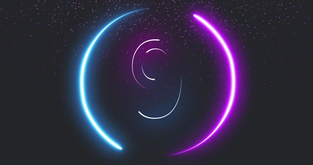 Neon Light Trails in Dynamic Countdown Digital Art