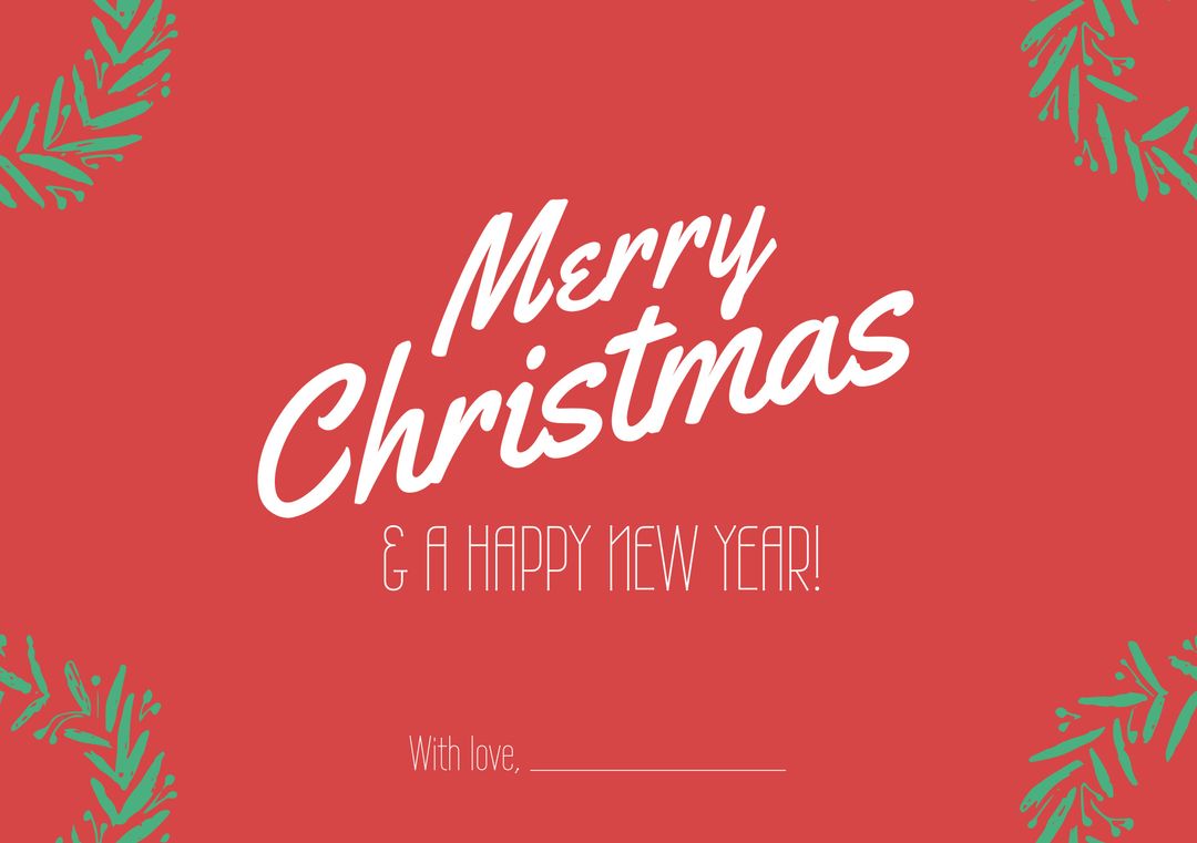 Festive Christmas Greetings Card with Creative Design