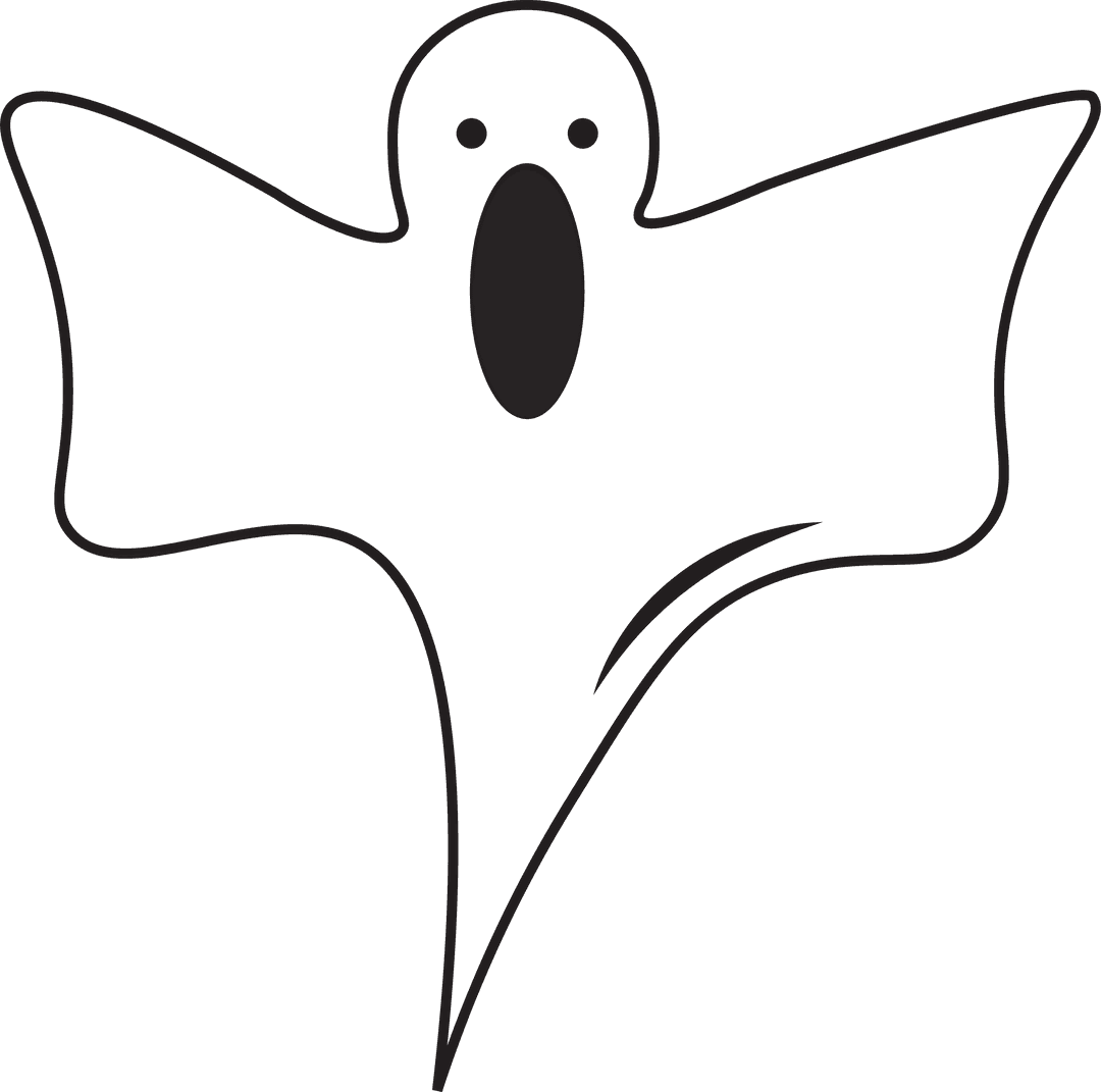 Transparent Vector Illustration of Scary Ghost for Halloween Design