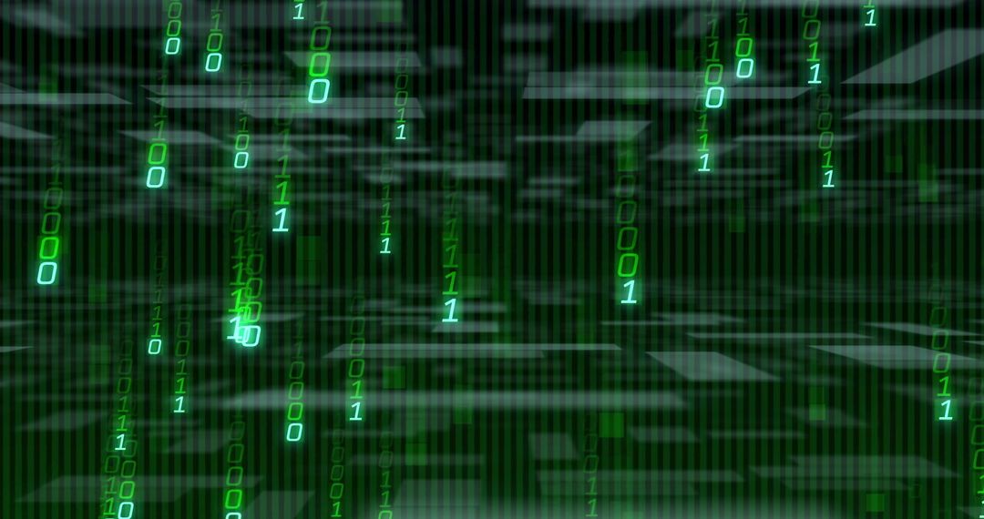 Binary Code Matrix Green Digital Interface - Free Images, Stock Photos and Pictures on Pikwizard.com